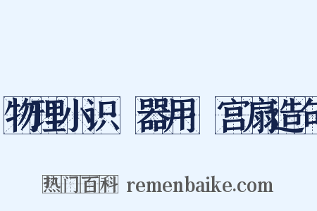 物理小识·器用·宫扇造句是什么意思的图片